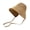 Khaki, variant on Linen Straw Regency Bonnets Hats For Women Sun Hats Bow Beach Cap Big Wide Brim