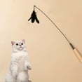 thumbnail image 6 of Kraoden Interactive Cat Toy Feathers Play Stick with Bells, Replaceable Feather Teaser for Kittens and Cats, Engaging Training Exercise Toy for Cats, 6 of 6