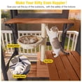 thumbnail image 3 of Aivituvin Catio Outdoor Cat Enclosure Large Cat House for Mulitiple Cats Walk in Kitty Cage with Tarp Roof 70" Black, 3 of 11