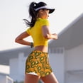 thumbnail image 7 of Lsque cartoon snake Printed Women's Running Shorts with Liner Pockets,Elastic Quick Dry Workout Athletic Gym Yoga Shorts,Womens High Waist Shorts-Medium, 7 of 7