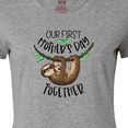thumbnail image 4 of Inktastic Our 1st Mother's Day Together Cute Mom and Baby Sloth Women's T-Shirt, 4 of 5