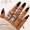 Silver, variant on Womens Geometric Rings Set with Moon and Mushroom Design Fashion Alloy Electroplated Gold and Silver Love Rings for Women 7 Pcs