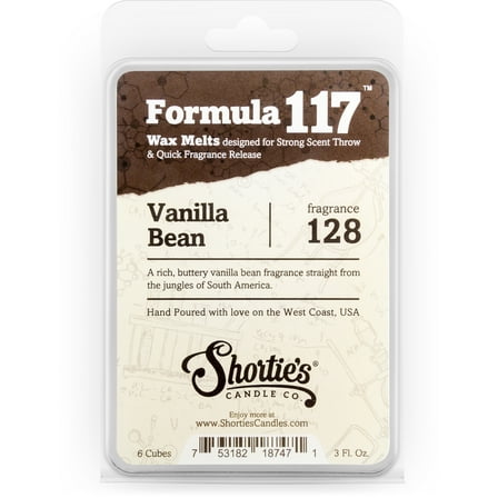 Vanilla Bean Wax Melts - Highly Scented   Natural Oils - Shortie's Candle Company