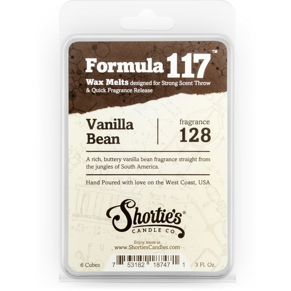 Vanilla Bean Wax Melts - Highly Scented   Natural Oils - Shortie's Candle Company