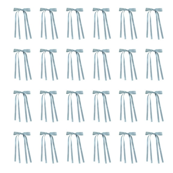 24-Piece Holiday Bow Large 6 Inch Decorative Ribbon for Festive Wreaths Garlands and Presentations