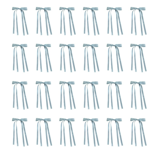 Dsscvnef 24 Pcs Nœuds de Noël Rubans pour Couronnes Décoration Maison pour Mariages Fêtes Intérieur Extérieur