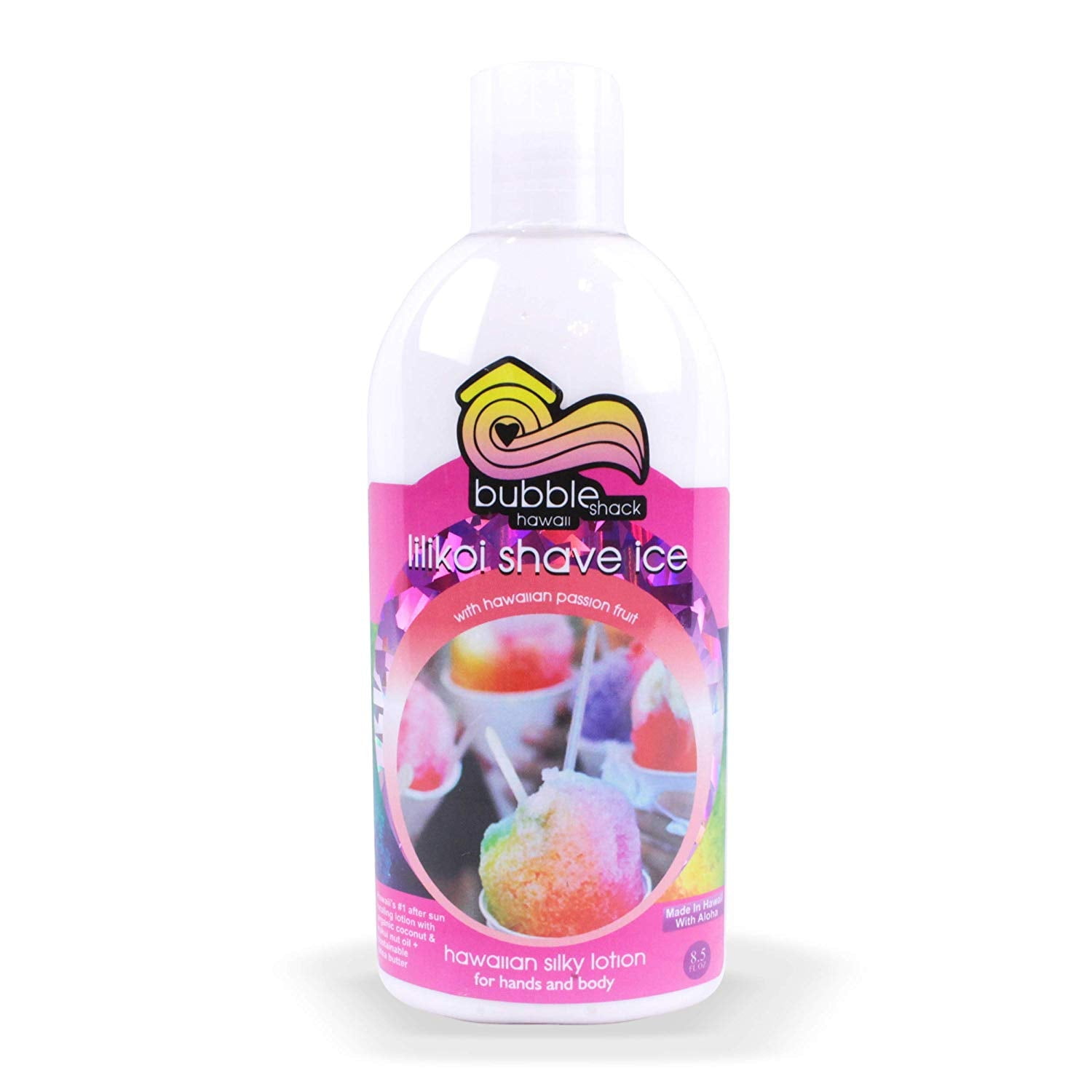 Bubble Shack Hawaii Tropical Honeysuckle & Tuberose Hawaiian Silky Lotion Organic Kukui & Shea, (1)
