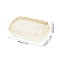 thumbnail image 3 of Semi Enclosed High Bar Litter Box With Splashs Proof Designs Provides Ample Space For Cats Includes Shovel For Kittens, 3 of 6