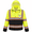 Yellow&black-Large, variant on Reflective Safety Rain Jacket Yellow&black Small Waterproof Hi Vis Work Coat