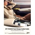 thumbnail image 3 of Cargador de coche FLYLEAD de 60 W USB C de carga rápida PD y QC3.0 con cable, 3 of 6