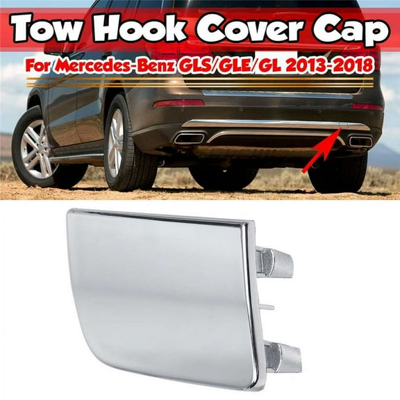 1668852323 Rear Bumper Tow Hook Cover Cap Sliver For Mercedes-GLS/GLE/GL 2013-18