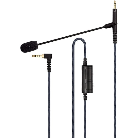 Ablet Câble de Microphone Boom - Micro de Jeu Boompro Compatible avec Sennheiser HD598, HD598Cs, HD560s, HD598SE, HD620S, HD400PRO, HD599 Écouteurs - Manette Xbox One PlayStation PS4, PC (150 cm)