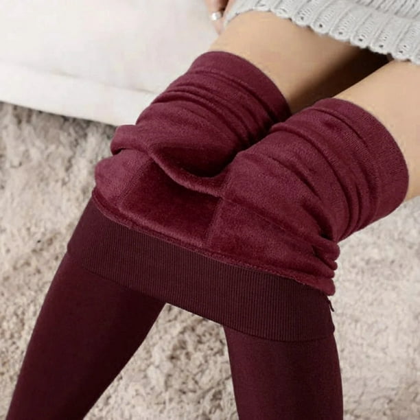Women Teen Girls Fleece Lined Leggings Soft Warm Thermal Pants Thick Warm  Tight Pants Winter Leggings Beige at  Women's Clothing store