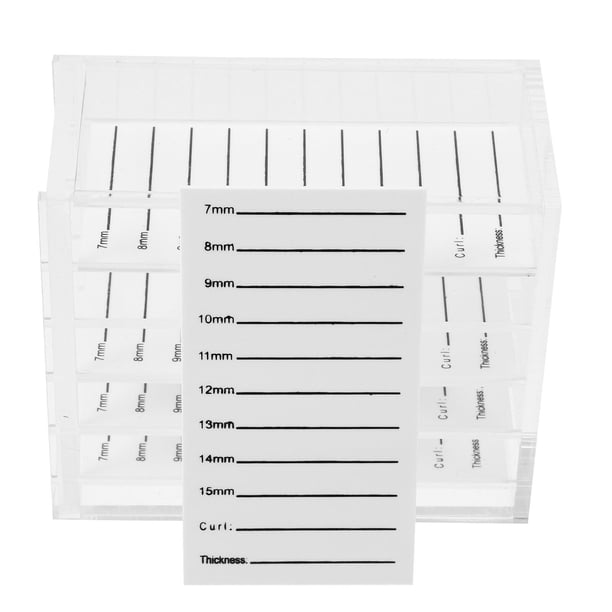 EeaseMX Caja transparente para pestañas postizas, práctica caja para guardar pestañas postizas.