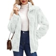 thumbnail image 2 of Chaqueta Suave y Cálida con Cremallera y Larga para Mujer M, 2 of 7