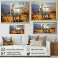 thumbnail image 4 of Designart "Charm Meadows with White Caprine Goat II" Animals Framed Wall Art - Modern Farmhouse White Goat Bedroom Framed Canvas Wall Art, 4 of 6