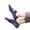 Purple, variant on Women's Non-Slip Five Toe Yoga Socks with Grips, Premium Combed Cotton Socks for Pilates, Barre, Ballet, Fitness