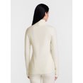 thumbnail image 3 of ClimateRight by Cuddl Duds Stretch Fleece Women's Long Sleeve Turtleneck Base Layer Top, Sizes XS to 4X, 3 of 5