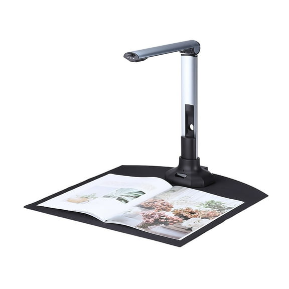 BK52 Portable Book & Document Camera Scanner, Capture A3 HD 10 Mega-pixels USB 2.0 High Speed Scanner W/ LED Light For ID Cards ,Built-In Convenience