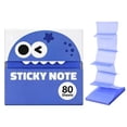 thumbnail image 6 of BSMAT Transparent Glitter Sticky Notes, 6 Packs 480 Sheets Transparent Sticky Notes with Cute Fruit Dispensers for Journaling, Books & Planners, 6 of 9