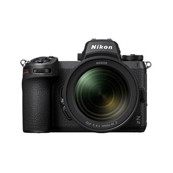 Nikon Z 7II FX-Format Mirrorless Camera Body w/NIKKOR Z 24-70mm F/4 S Black (International Model)