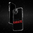 thumbnail image 6 of DistinctInk Clear Hybrid Case for Apple iPhone 14 Pro (6.1" Screen) - I Know Karate and Only 2 Other Japanese Words - Tempered Glass Back, 6 of 9
