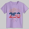 thumbnail image 4 of Yindaity 4th Of July Shirt for Girls Girl American Flag Shirts Bow Tshirt 4th of July Shirt Cotton Short Sleeve Tees(Purple,7-8 Years), 4 of 5