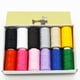 thumbnail image 5 of Hilos de coser Sunnimix 12 colores poliéster 383 yardas por carrete surtido de colores para acolchado mano, 5 of 8