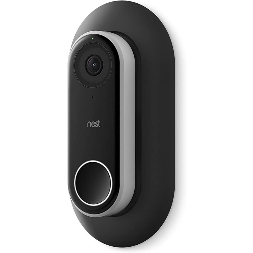 elago Wall Plate Designed for Google Nest Hello Wall Plate Cover (Black