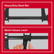 Hyper Tough 18-inch F-style Bar Clamp with Comfort Grip Handle