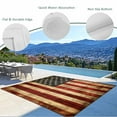 thumbnail image 4 of Fsddascl American Flag Outdoor Rug for Patio/Deck/Porch, Non-Slip Large Area Rug 5 x 8 Ft, Retro USA Flag Blue Red Vintage Wooden Indoor Outdoor Rugs Washable Area Rugs, Camping Rug Carpet, 4 of 5