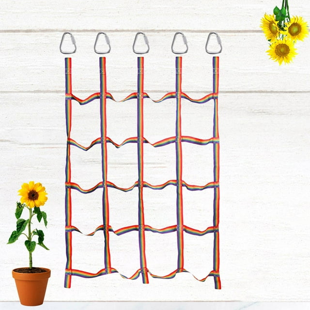 WHAMVOX 1 Set Triangle Hook Climbing Net for Kids Physical Training and Hanging Toy 145*73*0.4in