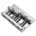 thumbnail image 5 of 4 String Hardtail Bass Guitar Bridge Compatible With Fender Precision Jazz Bass Style Bass, Chrome, 5 of 5