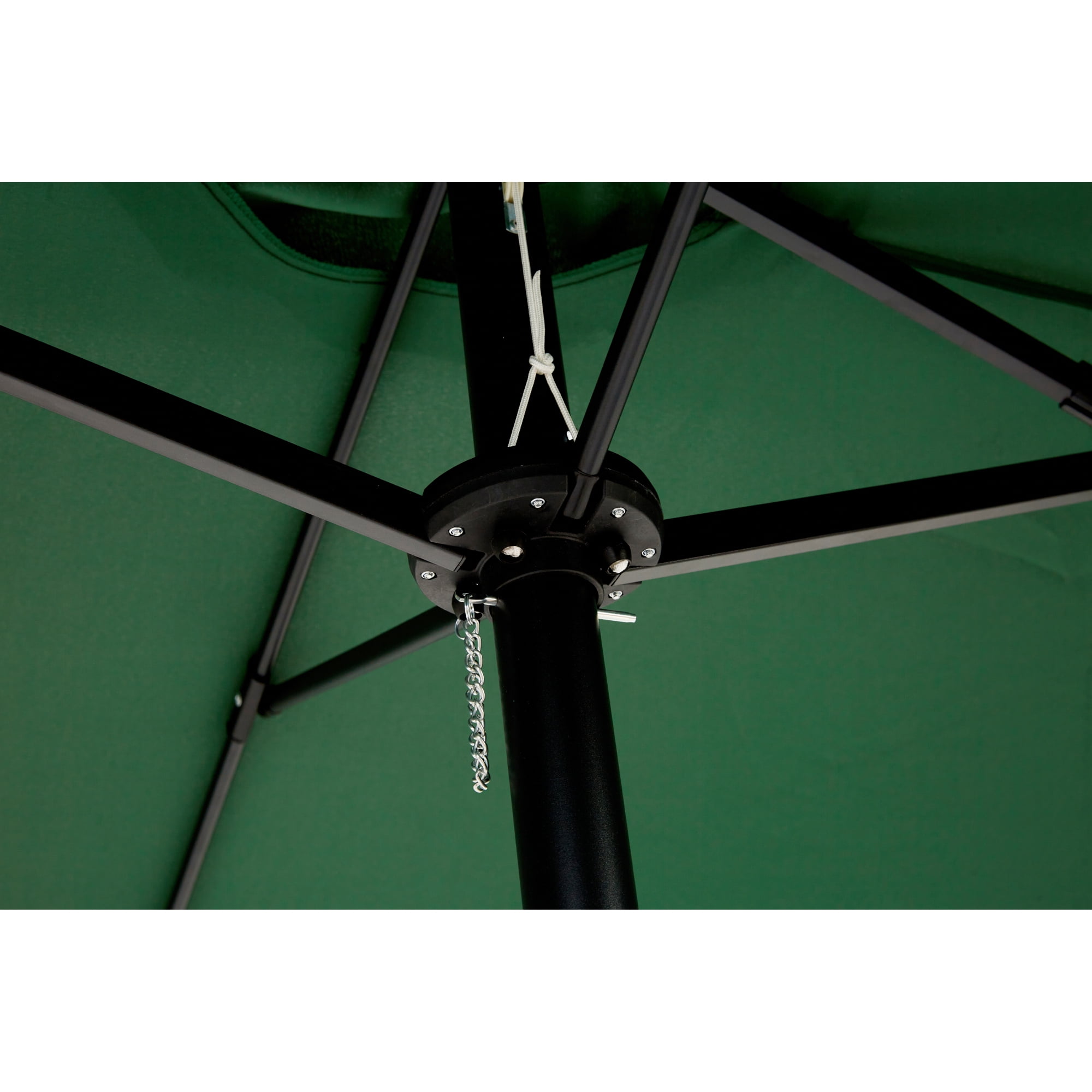 Leumius Large Patio Umbrella,Outdoor Double-Sided Rectangle Big Market Umbrella with Crank Stand,Outside Umbrellas for Poolside Lawn Backyard,Dark Green(No Base)