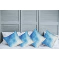 thumbnail image 2 of Ambesonne Blue Throw Pillow Cover 4 Pack, Abstract Polygonal Ombre Art, 18", Pale Blue Blue, 2 of 5