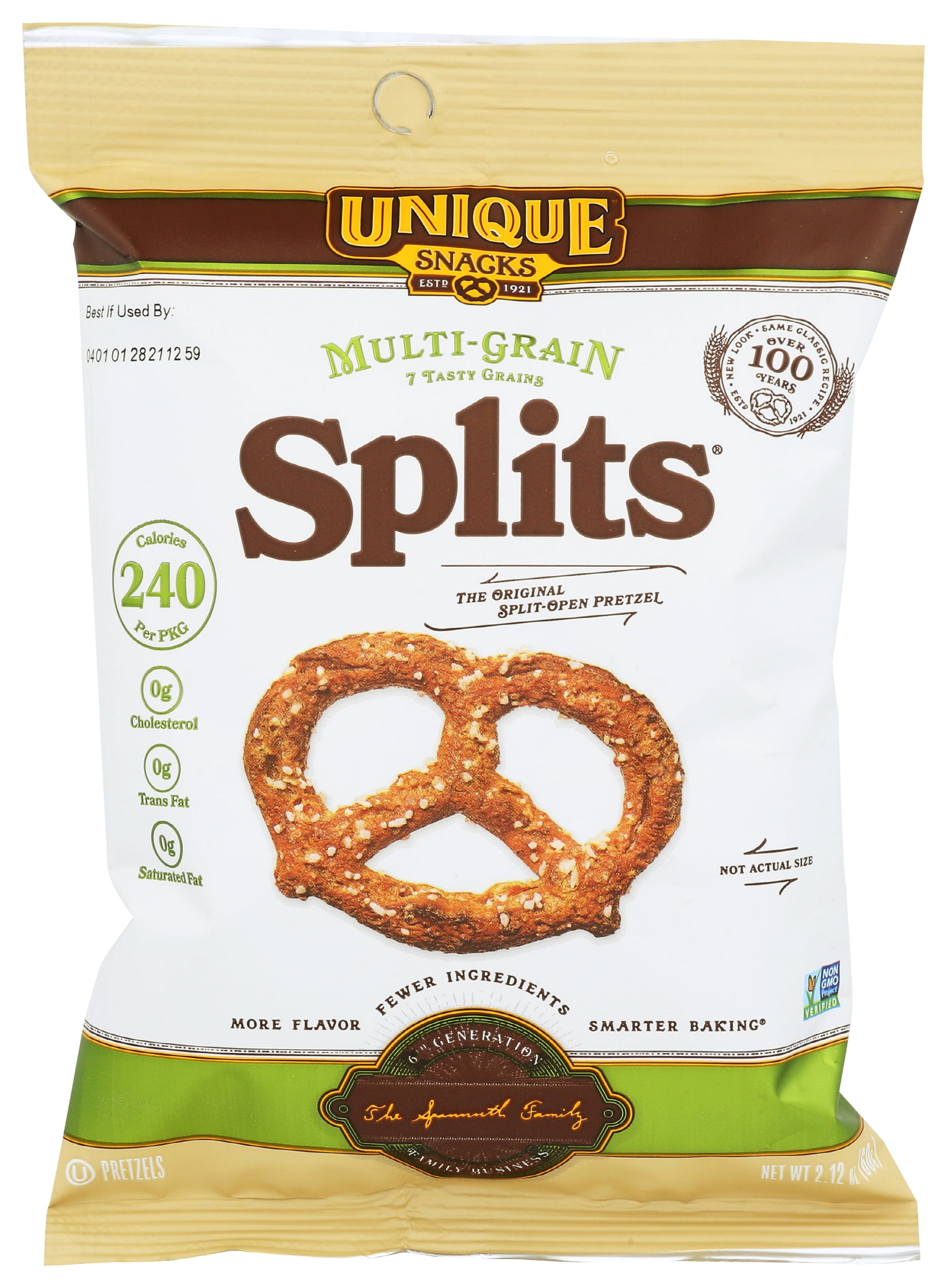 Unique Snacks Unique Pretzels Multi Grain AllNatural, Baked Pretzel
