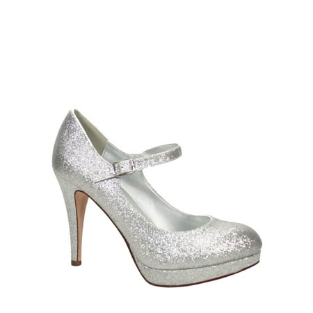 

Dennies Women s Classic Ankle Strap Round Toe Platform High Heel Pump Shoes