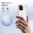 thumbnail image 4 of Compatiable with iPhone 15 Case Clear, Transparent Crystal Shockproof Phone Case, Slim Anti-Scratch Hard PC + Soft TPU Back Protective Cover Bumper Non-Slip Design For iPhone 15, Pink, 4 of 8