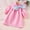 Pink, variant on Spazoro Toddler Girls Princess Dress, Long Sleeve Fall & Winter Solid Color Bow Knot Dresses for Child Pink Size 4 T