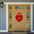thumbnail image 3 of YWIYIUD 16 inch Valentine's Day Spring Floral Wreath ,Floral Wreath Decorations,Valentine's Day Door Decoration Hanging Welcome Sign Rabbit Wreath Kit Spring Wreath, Home Door Wall Hanging Decor, 3 of 4