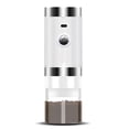 thumbnail image 1 of Tignapoo Portable USB Rechargeable Coffee Grinder with 5 Adjustable Settings, Gravity Sensor Auto-Stop, Transparent Bean Container, Stainless Steel Design for Home, Office, Travel, Camping - White, 1 of 7
