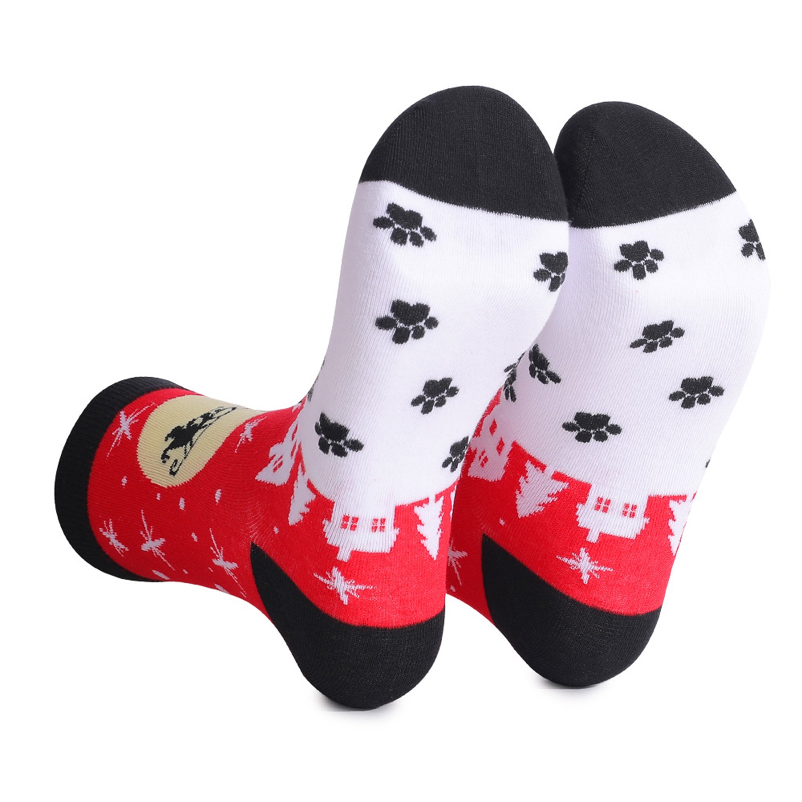 Ogiraw Socks Warm Socks for Women Men's and Women's Christmas Printed ...