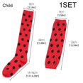 thumbnail image 7 of Slccxzc Ladybird Dots Pattern Fingerless Gloves and Thigh High Socks Set, 7 of 7