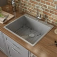 thumbnail image 3 of Ruvati 21 inch Drop-in Topmount Rounded 16 Gauge Kitchen Sink Single Bowl, 3 of 8
