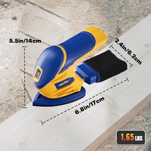 Dust Collector Sander Mellif Cordless Detail Sander – Compatible With Dewalt 20V Battery, Brushless, 12,000 OPM Dust Collector Sander Mellif Cordless Detail Sander – Compatible With Dewalt 20V Battery, Brushless, 12,000 OPM