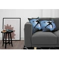 thumbnail image 3 of Ambesonne Fitness Throw Pillow Cover 2 Pack, Wightlifter Silhouette, 18", Pale Blue Black White, 3 of 5