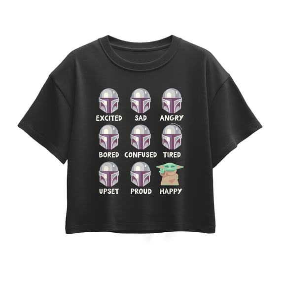 Star Wars - Mandalorian Moods - Youth Girls Boxy T-Shirt