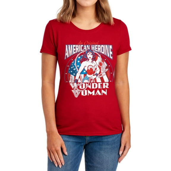DC American Heroine Women's T Shirt, Red, Small