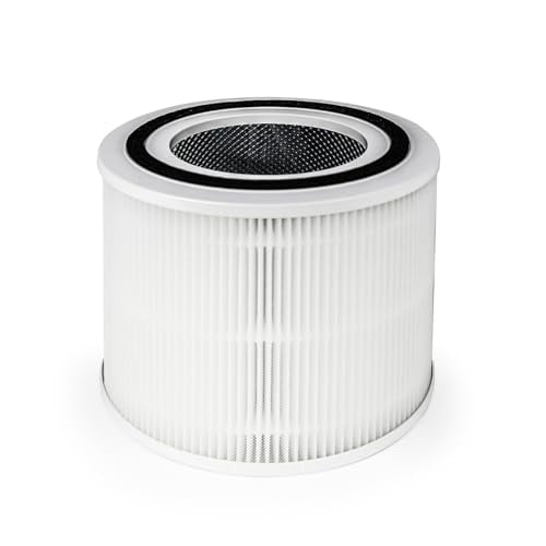 1 Pack Core 300 Replacement Filter Compatible with Levoit Core 300 Air Purifier,3-in-1 H13 True HEPA Filter,Replacement Part No.Core 300-RF,White Color
