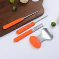 thumbnail image 4 of 4 Pcs/kit Outil Anti-Rouille en Acier Inoxydable pour Enfants Gravure de Citrouille d'Halloween Portable Anti-Corrosif Lavable avec Poignée, 4 of 8